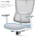 Officepro Elegant OC600-W-LG-LG