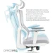 Officepro Elegant OC600-W-LG-LG