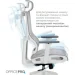 Officepro Elegant OC660-W-LG-LG