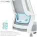   Officepro Harmony OC310-W-LG-LG