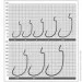    Owner 5109-131  J-Light Worm Hook 5109 (B-94) 3/0 Black chrome