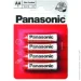  Panasonic Red Zink AA, 4. (R6REL/4BP)