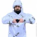 Костюм маскировочный Pancer Protection Маскировочный Белый костюм Клякса. 3 в 1. Куртка, штаны, кавер 58 Костюм маскировочный Pancer Protection Маскировочный Белый костюм Клякса. 3 в 1. Куртка, штаны, кавер 58