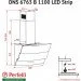  Perfelli DNS 6363 B 750 BL LED Strip