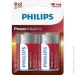  Philips Power Alkaline LR20 2. (LR20P2B/10)