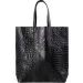Сумка Poolparty leather-city-croco-black Сумка Poolparty leather-city-croco-black