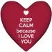     Presentville Keep calm because i love you 57x57  (6PS_15L062)