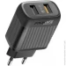 Promate   BIPLUG-QC3 2U Black 18W (BIPLUG-QC3.EU-BK)