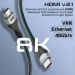 Promate  PrimeLink8K-300 HDMI to HDMI 2.1 UHD HDR 3   (primelink8k-300.grey)