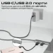  Promate USB-C - USB-C portlink-c3.black