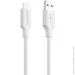  Proove Striped Silicone Lightning (1M) white (CCSS00001102)