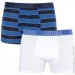   Puma - Bold Stripe Boxer 2-pack M blue/black/white 501001001-010