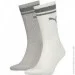 Puma  Unisex Crew Regular Stripe 2-pack 39-42 white/gray 261058001-002