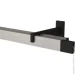 Quadrum Комплект карнизу SQUARE подвійний 17/300 см чорний/сталь профіль з чорними гачками Quadrum Комплект карнизу SQUARE подвійний 17/300 см чорний/сталь профіль з чорними гачками