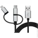 Real-El USB 2.0 Premium AM-3in1 1m, black