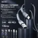 Remax  USB - Lightning 8-pin Jany RC-124i Black (1) (rc-124i)