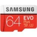   Samsung microSDXC 64GB Class 10 UHS-I Evo Plus + SD  (MB-MC64GA/RU)