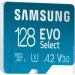 ' Samsung EVO Select microSDXC 130MB/s Full HD & 4K UHD, UHS-I, U3, A2, V30 128Gb + SD-adapter (MB-ME128KA/AM) (67540)