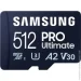  ' Samsung microSDXC 512GB Class 10 UHS-I U3 V30 A2 PRO Ultimate + SD Adapter (MB-MY512SA)