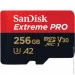   SanDisk 256GB microSDXC C10 UHS-I U3 R200/W140MB/s Extreme Pro V30 + SD (SDSQXCD-256G-GN6MA)