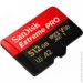   SanDisk 512GB microSDXC C10 UHS-I U3 R200/W140MB/s Extreme Pro V30 + SD (SDSQXCD-512G-GN6MA)