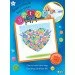 Sequin Art Button. Heart (SA1527)
