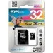  ' Silicon-Power microSDHC 32GB Class 10 UHS-1 Elite + SD  (SP032GBSTHBU1V10SP)