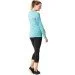  Smartwool Wm"s Merino 150 Baselayer Print Long Sleeve   (Nile Blue, XS) (SW 15574.B46-XS)