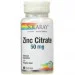  Solaray Zinc Citrate 50 mg 60 Veg Caps SOR-47102 (000009721)