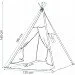ĳ Springos   () Tipi XXL TIP08 White/Blue