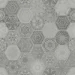 Stargres  Patchworkhexagon grey 60x60