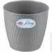 Горшок Stefanplast Вазон пластиковый Liberty круглый 2,3 л серый (87184) Горшок Stefanplast Вазон пластиковый Liberty круглый 2,3 л серый (87184)