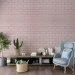 Sticker Wall    3D CULTURAL WALL 70*70cm*4mm PINK+ SILVER (D) SW-00001501