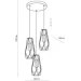 Tk Lighting   LUGO GOLD 3x60  E27  2697