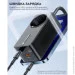   Toocki 67W Desktop Charger 2 x Type-C, 1  USB +  , 1.5 , Black