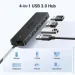 USB- Ugreen CM219 USB 3.0 to 4xUSB 3.0 Black (25851)