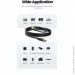 Ugreen  US128 USB-A 3.0 Male to Male Cable 0.5m Black (10369)
