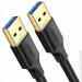 Ugreen  US128 USB-A 3.0 Male to Male Cable 1m Black (10370)