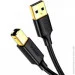 Ugreen  US135 USB 2.0 AM to BM Print Cable 2m Black (20847)