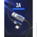 Ugreen  US284 USB 2.0 to Angled USB Type-C Cable Aluminum Shell with Braided 3A 3m Black (70255)