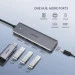 USB- USB Hub UGREEN 4-port 15 USB 3.0 , Metal Plated Shell, Ultra Slim CM219 ѳ (50985)