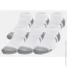  Under Armour UA Unisex Perf Tech 6pk Low (1386244-100-MD)