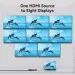  Vention  4 1*8 HDMI Black Aluminum Alloy Type EU Standart (AKQB0-EU)