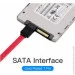  SATA 3.0 7pin, F/F, 0.5 , L-, Red Vention (KDDRD)