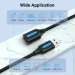 Vention  USB 2.0 AM-AF () 1.5 Black Vention (ZAFBG)