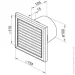 Вентилятор витяжний Vents Витяжний вентилятор К чорний 100 Вентилятор витяжний Vents Витяжний вентилятор К чорний 100