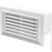Вентиляционная решетка Vents 571 110x55 10254 пластик белый Вентиляционная решетка Vents 571 110x55 10254 пластик белый