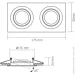      2xGU10 VIDEX (VL-SPF23S-B) 
