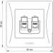 Videx    CAT6 BINERA VF-BNSK2PC6-BG  