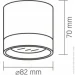    IP44   GX53 VIDEX VL-SPF19A-W 